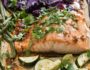 One Sheet Pan Asian Salmon and Veggies is for the healthy conscious salmon lover that wants an easy, tasty and healthy meal.