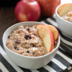 Instant Pot Apple Cranberry Steel Cut Oats are extra creamy and flavorful and you don't have to babysit the stovetop!