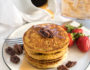 Sweet Potato Oat Blender Pancakes are easy to make (just dump and blend) and are as nutritious as they are tasty.