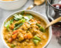 The Easiest Curried Lentil soup is vegan, protein packed and naturally gluten free. Perfect for a simple meatless meal.