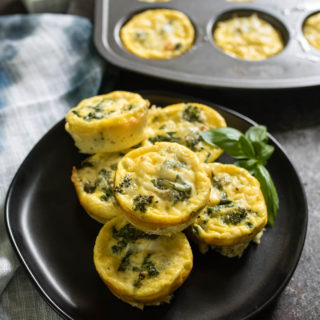 Broccoli Egg Muffins on a Plate