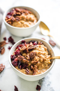 Pumpkin Chai Spiced Oatmeal