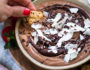 bowl of chocolate hummus