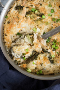 Cheesy Chicken and Rice Skillet